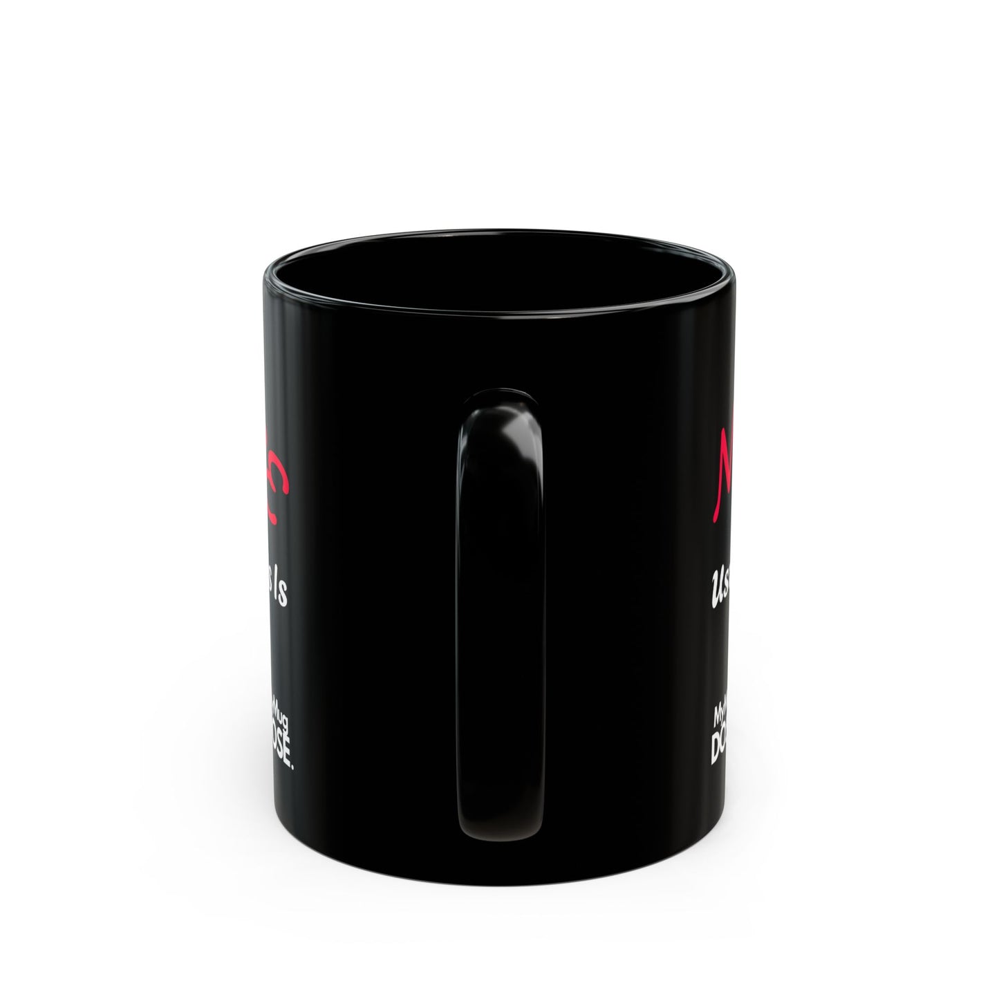 “Office Wherever This Is / NOMADS usually find me ” Black Ceramic Mug (11oz/15oz)