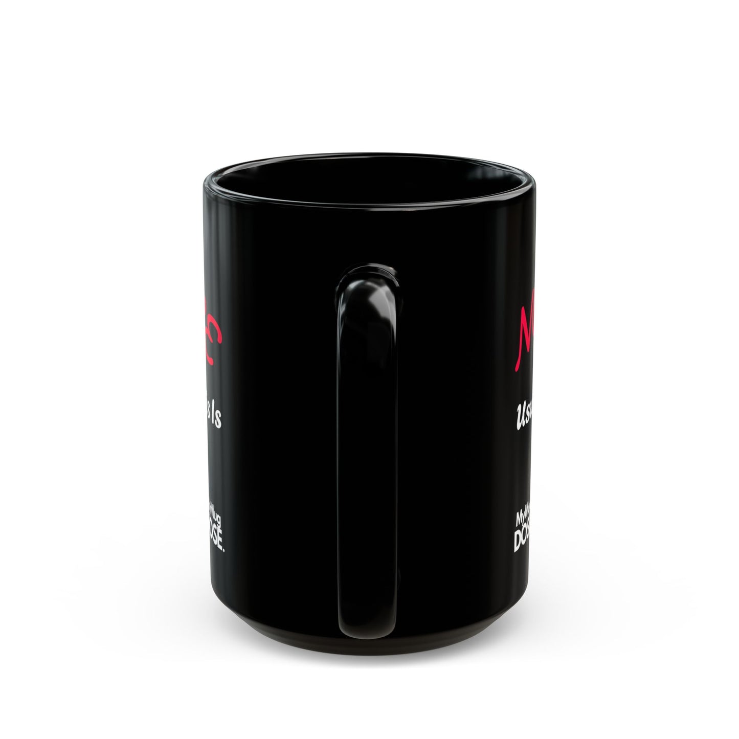 “Office Wherever This Is / NOMADS usually find me ” Black Ceramic Mug (11oz/15oz)